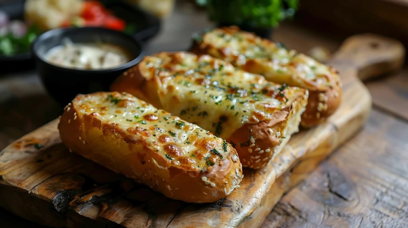 Pão de Alho Caseiro com Queijo