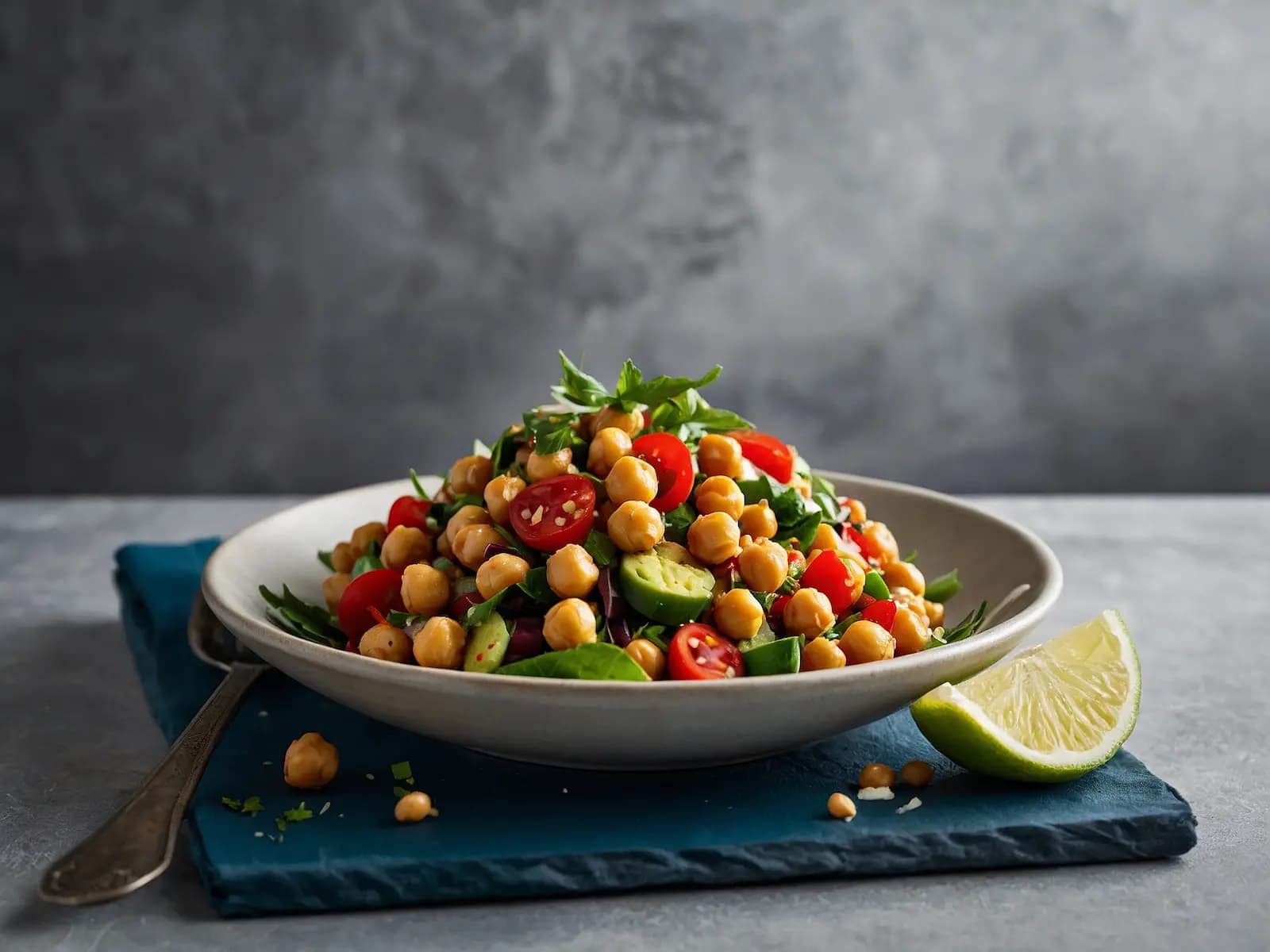 Salada de Grão-de-Bico Crocante