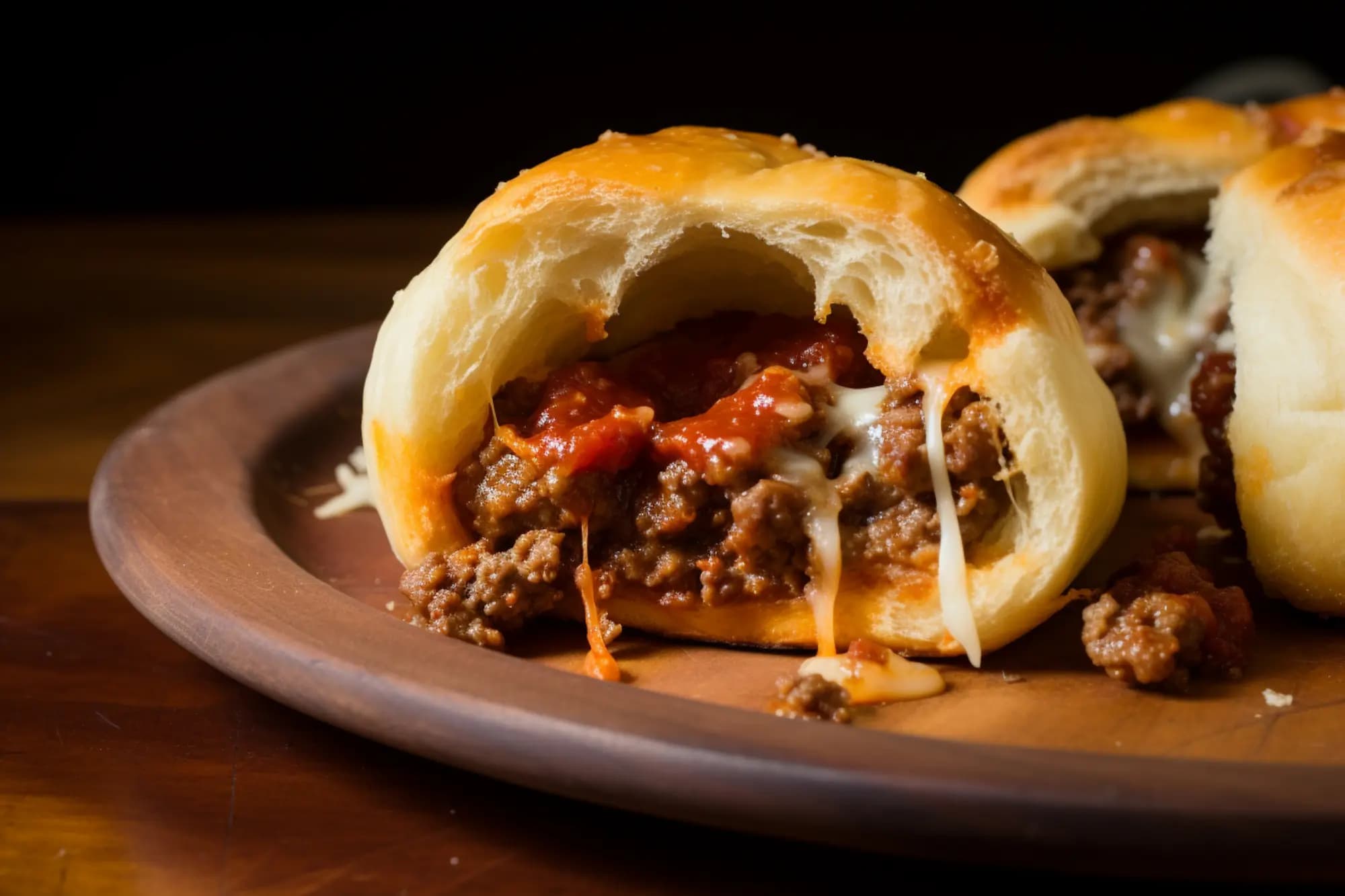 Buraco Quente (Pão com Carne Moída)