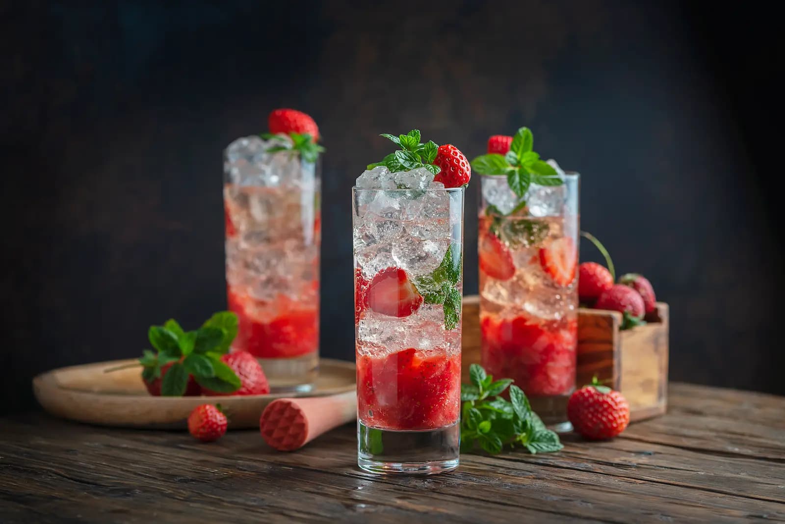 Gin Tônica de Morango